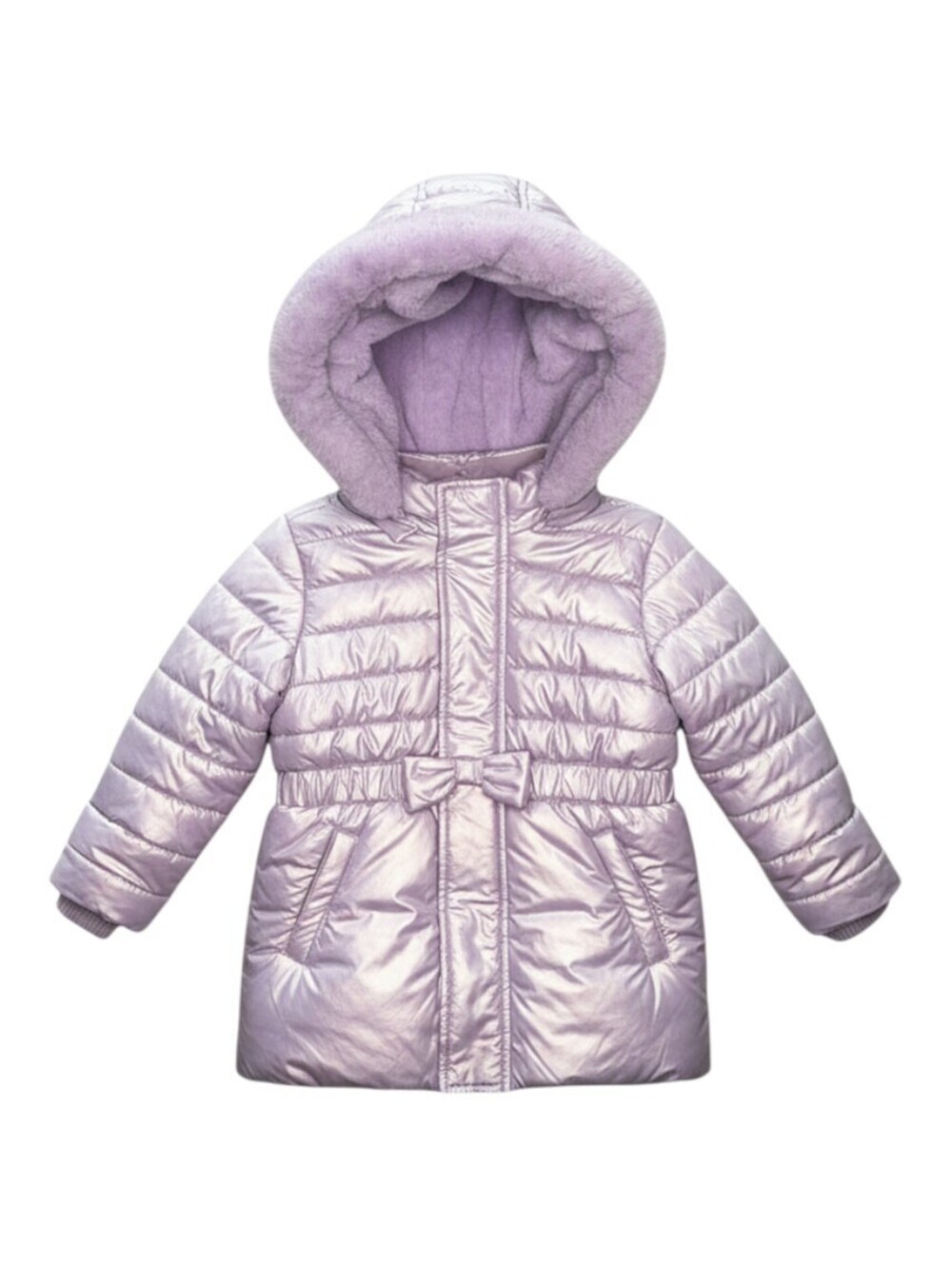 Joe Fresh Lilac Girls' Puffer Jacket with Hood 18-24 Months